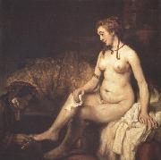 REMBRANDT Harmenszoon van Rijn Bathsbeba with King David's Letter (mk33) oil painting on canvas